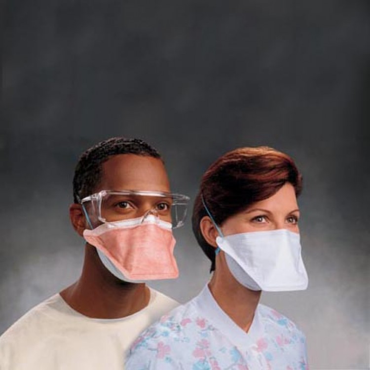 Two people wearing a mask